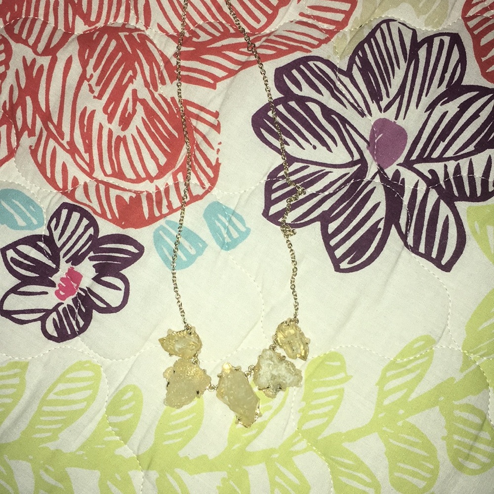 Faux citrine necklace